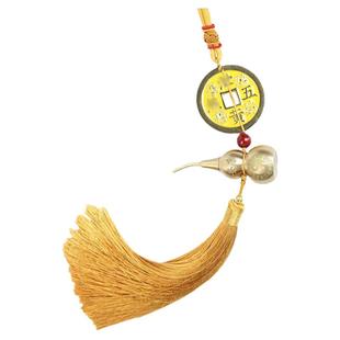 2026年丙午马年五黄二黑铜葫芦铜钱挂件本命年流年家居汽车挂件