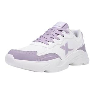 特步官方女鞋春季初中生跑步休闲运动鞋皮面软底轻便减震老爹鞋女