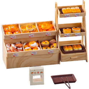 过家家便利店迷你仿真超市四面货架微缩食玩摆件男女孩过家家玩具