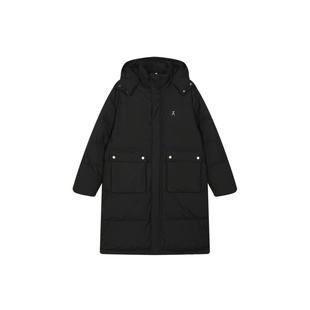 ACMEITEM爱棵米 冬季防泼水长款羽绒服保暖90绒宽松羽绒服衣男女