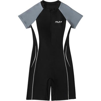 连体泳衣女竞速学生泳装保守显瘦