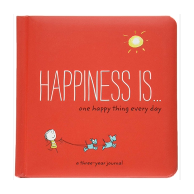幸福 每天一件快乐的事 三年的日记 英文原版 Happiness Is One Happy Thing Every Day: A Three Year Journal 笔记本 英语书籍