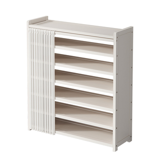 鞋架子家用门口多层宿舍出租屋用简易鞋柜室内好看带防尘罩奶油风