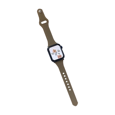 真皮表带小蛮腰大象灰焦糖奶茶