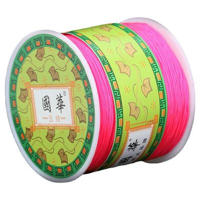 diy珠宝线加密编织手链