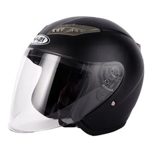 V21电动电瓶头盔灰男女士款四季通用T02半盔秋冬季保暖轻便安全帽