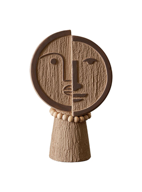 书房侘寂风高足花瓶匣钵土香薰