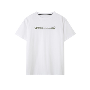 SprayGround新款字母印花美式短袖女百搭纯棉男T恤情侣W0820216