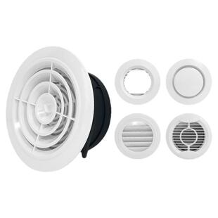 75新风圆形abs150百叶100pvc管道进出风口空调200通风 末端新风口