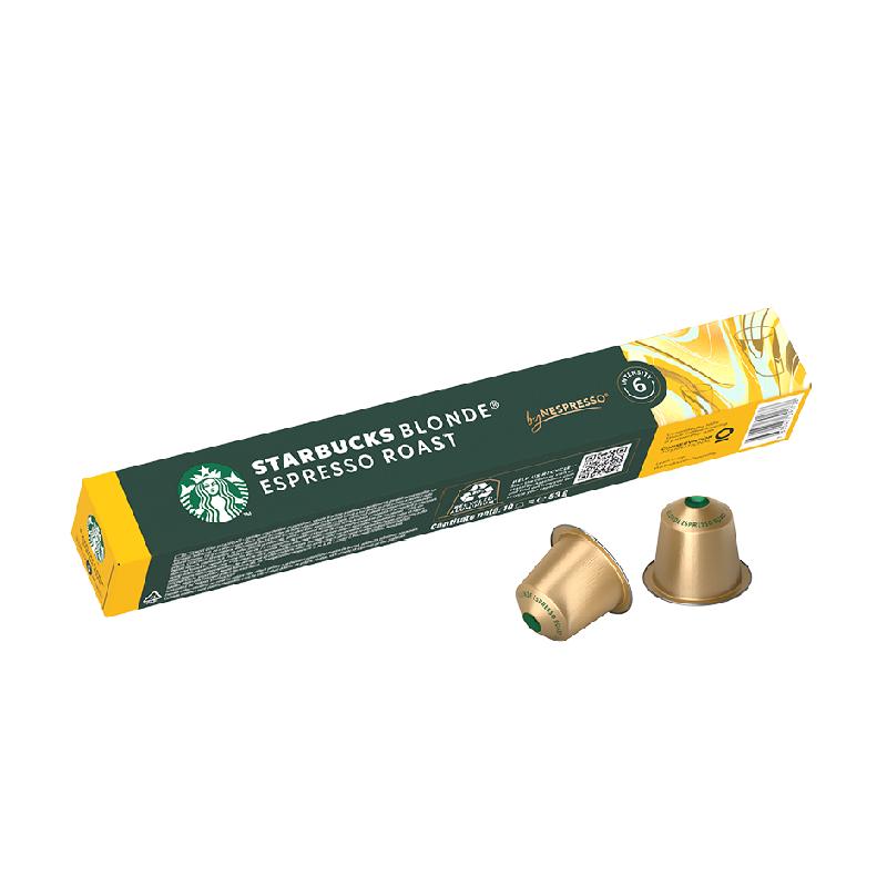 【详情页跳转秒杀频道】星巴克轻度Blonde烘焙胶囊咖啡5.3g*10颗
