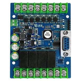 国产PLC工控板兼容FX2N10MRFX1N10MT板式串口简易可编程控制器