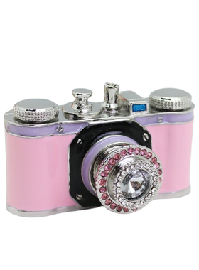 轻奢时尚复古珐琅彩镶钻相机装饰