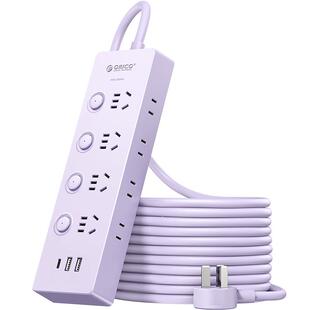 奥睿科分控插排PD20W插座宿舍家用大功率插线板多口插线板多插位