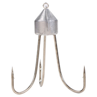 锚钩铅坠一体三爪鱼钩矛蝴蝶铁板三本路亚专用防挂底倒刺大全野钓