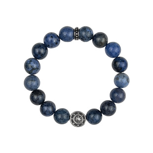 海神蓝线石手链男款蓝宝石男生手串水晶串珠小众送男友生日礼物