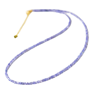 坦桑石项链女新款轻奢小众高级感水晶散珠子手链小方糖锁骨链颈链