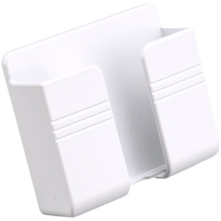 免打孔壁挂式手机充电支架粘贴式遥控器收纳盒床头懒人手机置物架