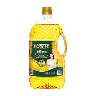 长寿花金胚玉米油1.8L非转基因压榨一级纯正食用油烘焙家用小瓶
