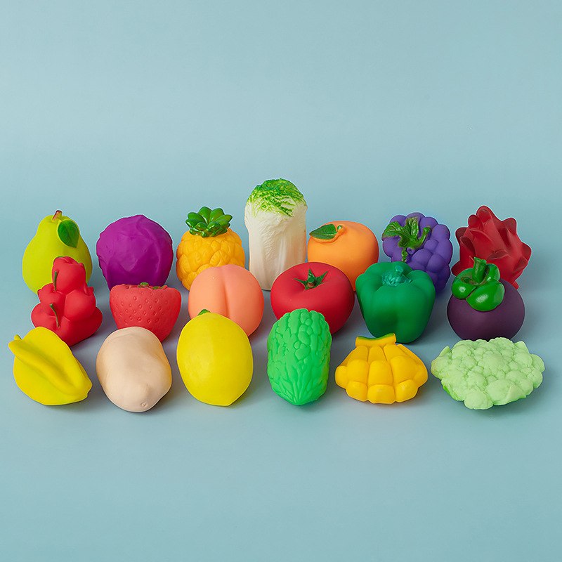 新品 仿真水果蔬菜发声玩具宝宝早教幼儿园小礼物儿童过家家玩具