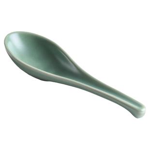 西田木雨直柄汤勺陶瓷调羹瓷勺羹匙勺子汤匙彩色吃饭家用粥勺饭勺