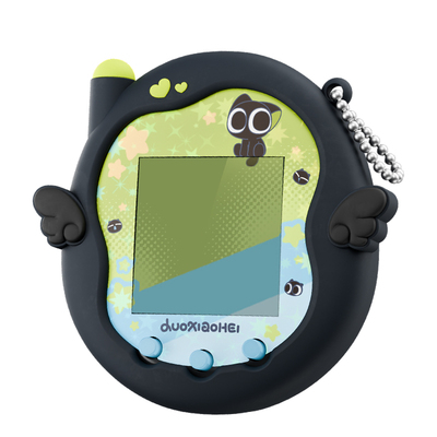 极想罗小黑联名拓麻歌子保护套