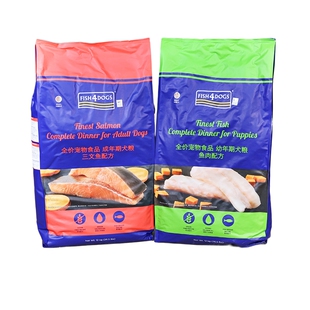 爆款热卖-Fish4dogs狗粮12kg无谷三文鱼小颗粒中小型幼成犬通用型