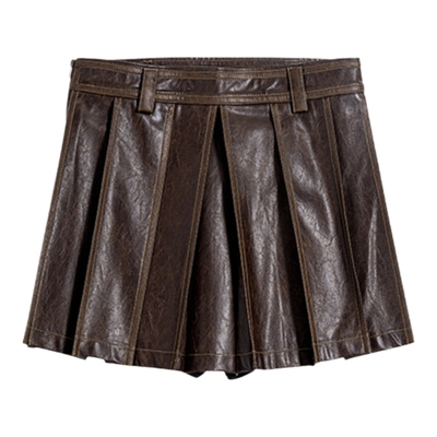 CALLEDBACK美拉德穿搭皮短裙