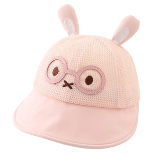 宝宝遮阳帽子夏季薄款防晒透气网眼大帽檐鸭舌帽男女儿童棒球帽春