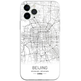 城市地图定制手机壳适用iPhone17ProMax磁吸全球国内外苹果16简约全包小米17原创小众北京上海K90华为MATE80