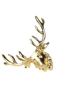 金色鹿头餐巾扣摆件桌面摆台装饰