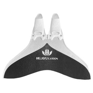 huayu专业自由潜水碳纤单蹼美人鱼蹼玻璃纤维透明单蹼碳纤维脚蹼