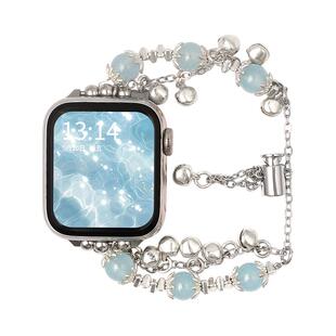 适用小米手环9/8pro手表带链夏天女生7por版手腕带金属手链watch5红米6手表链redmiwatch4高级感九代女款创意