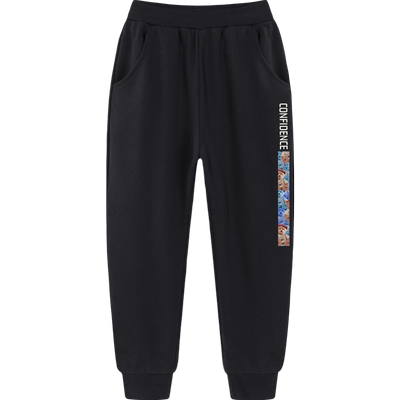 贝田男童帅气加绒加厚运动裤