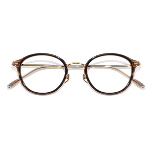 日本手造设计师款钛架近视眼镜框素颜复古小框可配高度数眼睛镜架