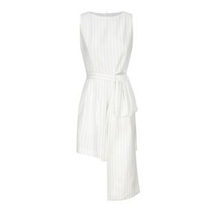 AtelierMissLu【摇曳百合】2024春夏飘片设计收腰无袖醋酸连衣裙