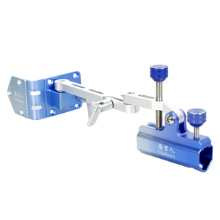 海里人钓箱配件拐角炮台万向铝镁合金配件钓鱼杆架拐弯折叠支架