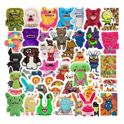 50张fuggler可爱卡通贴纸小怪兽