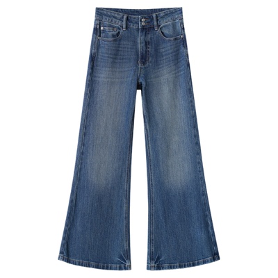 牛仔裤直筒喇叭裤显瘦女秋冬