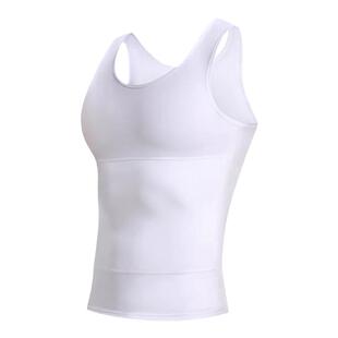 男士藏肉神器3代胖子肥佬大肚腩雌化胸收腹束胸束身高弹冰丝背心