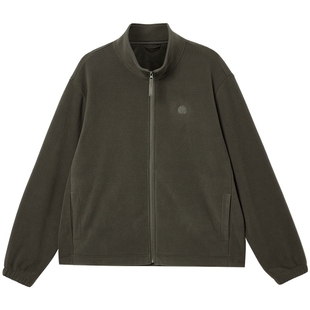 杰克琼斯外套男款秋百搭抗静电摇粒绒夹克宽松保暖摇粒绒上衣男装