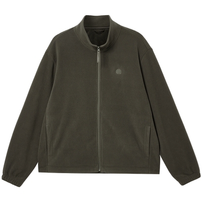 杰克琼斯外套男款秋百搭抗静电摇粒绒夹克宽松保暖摇粒绒上衣男装