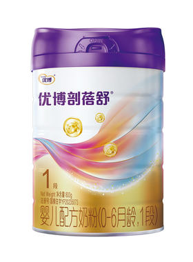 【+208元换购同品】圣元优博剖蓓舒1段婴幼儿牛奶粉800g6罐旗舰店