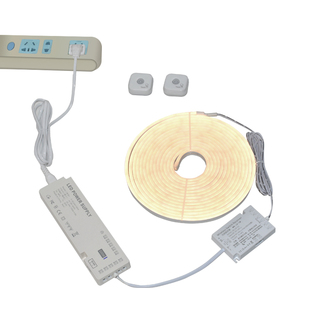 楼梯玻璃扶手感应灯带免安装插电夜间人来自动亮灯别墅自建房自粘