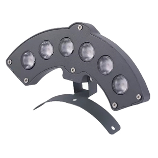 义美LED瓦楞灯双面点光源户外防水古建筑月牙琉璃瓦片灯射灯金黄