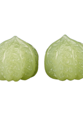 天然新疆和田玉核桃手把件