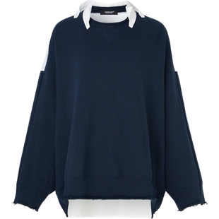 【季末折扣】Undercover 秋冬女棉质府绸拼接棉质平纹布上衣