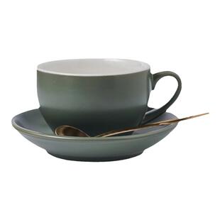 复古咖啡杯碟套装专用拉花杯子哑光陶瓷咖啡拿铁杯萃取杯大容量杯