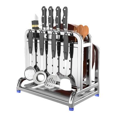 【销量TOP】不锈钢刀架置物架