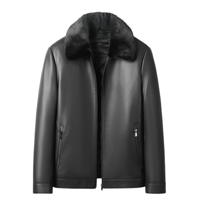 优质鹅绒绵羊皮真皮皮衣夹克外套