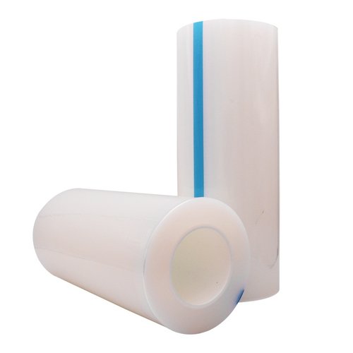 pe网纹保护膜低粘光面亚克力透明玻璃屏幕排气无气泡PE网格保护膜